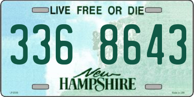 NH license plate 3368643