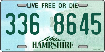 NH license plate 3368645