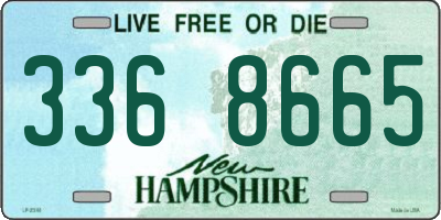 NH license plate 3368665