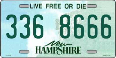 NH license plate 3368666