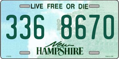 NH license plate 3368670
