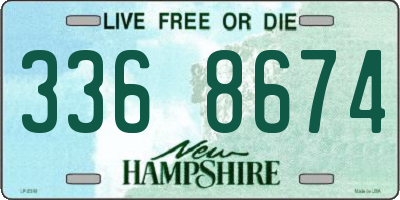 NH license plate 3368674