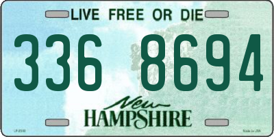 NH license plate 3368694
