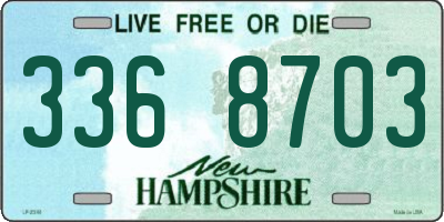NH license plate 3368703