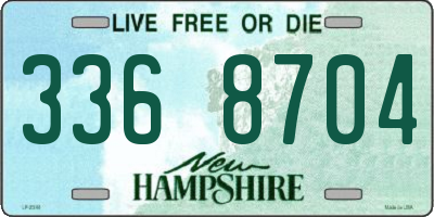 NH license plate 3368704