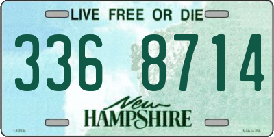 NH license plate 3368714