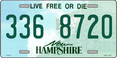 NH license plate 3368720