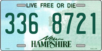 NH license plate 3368721