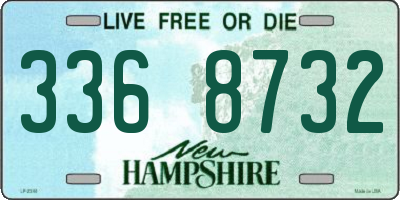 NH license plate 3368732