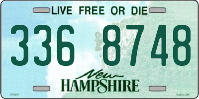 NH license plate 3368748