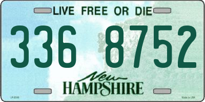 NH license plate 3368752