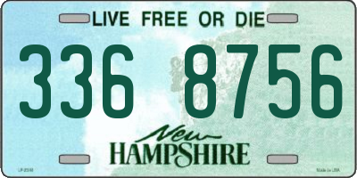 NH license plate 3368756