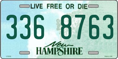 NH license plate 3368763