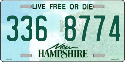 NH license plate 3368774