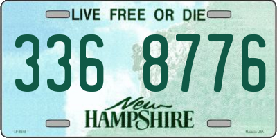 NH license plate 3368776