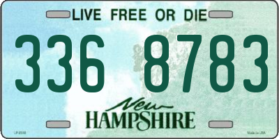 NH license plate 3368783