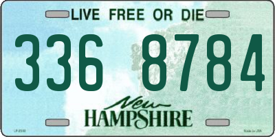 NH license plate 3368784