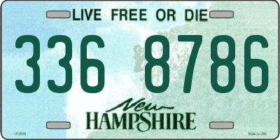 NH license plate 3368786