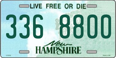 NH license plate 3368800