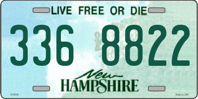 NH license plate 3368822