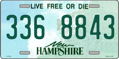 NH license plate 3368843
