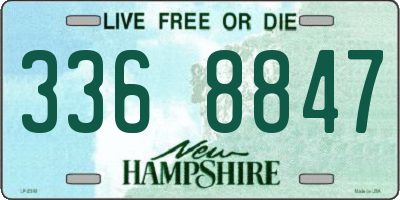 NH license plate 3368847