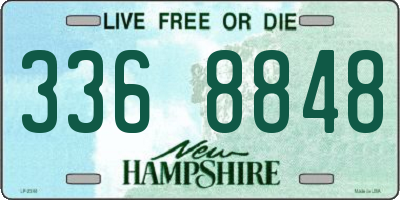 NH license plate 3368848