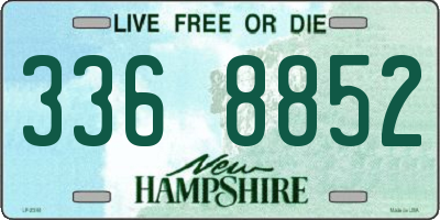 NH license plate 3368852