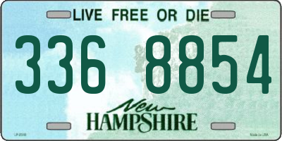 NH license plate 3368854