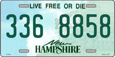 NH license plate 3368858