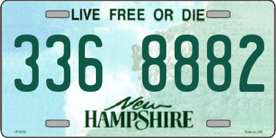 NH license plate 3368882