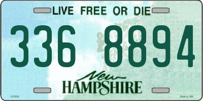 NH license plate 3368894