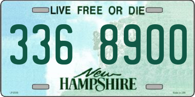 NH license plate 3368900