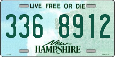 NH license plate 3368912
