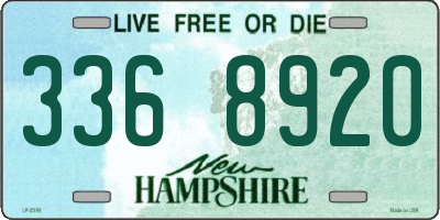 NH license plate 3368920