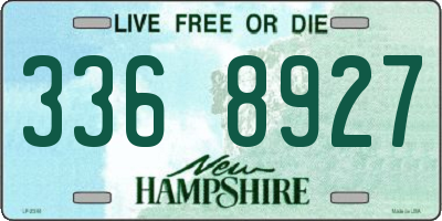 NH license plate 3368927