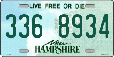 NH license plate 3368934