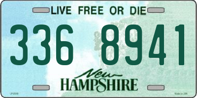 NH license plate 3368941