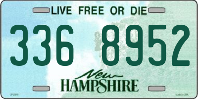 NH license plate 3368952