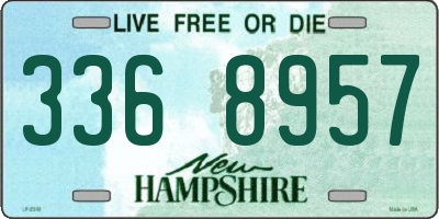 NH license plate 3368957