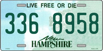 NH license plate 3368958