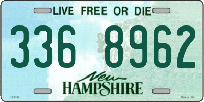 NH license plate 3368962
