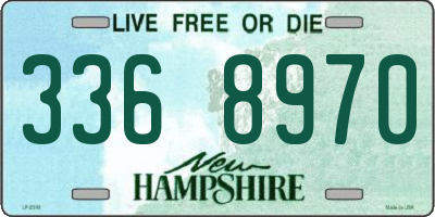 NH license plate 3368970