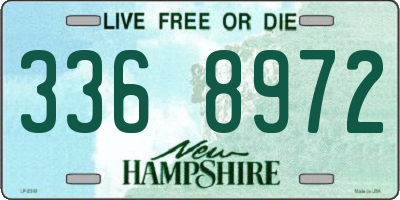NH license plate 3368972