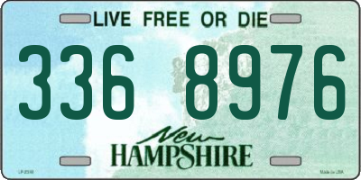 NH license plate 3368976
