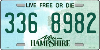 NH license plate 3368982