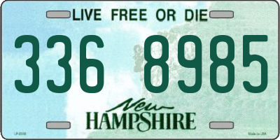 NH license plate 3368985
