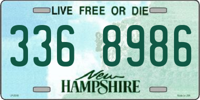 NH license plate 3368986