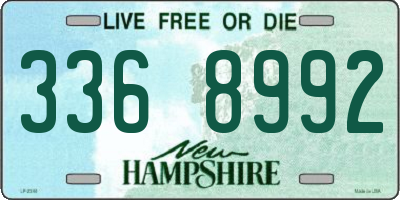 NH license plate 3368992