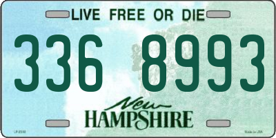 NH license plate 3368993